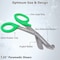 A2Z Scilab Trauma Shears 12/Pack Non-Stick 7.25 First Aid EMT Stainless Steel Utility Scissors Green Handle A2Z-ZR876 - alternate 4
